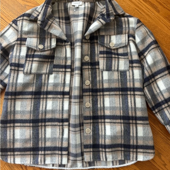 Evereve Plaid Button-Up Jacket - Picture 3 of 6